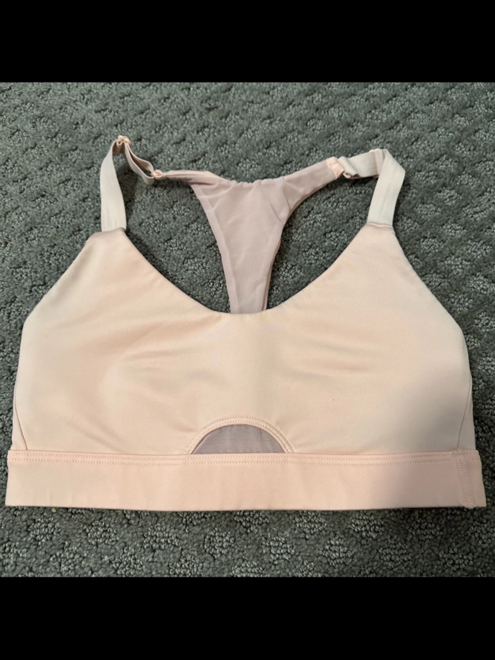 Victoria’s Secret Light Blush Racerback Sports Bra Large